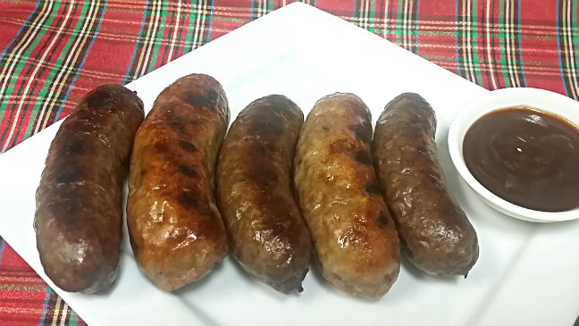 grilled bangers