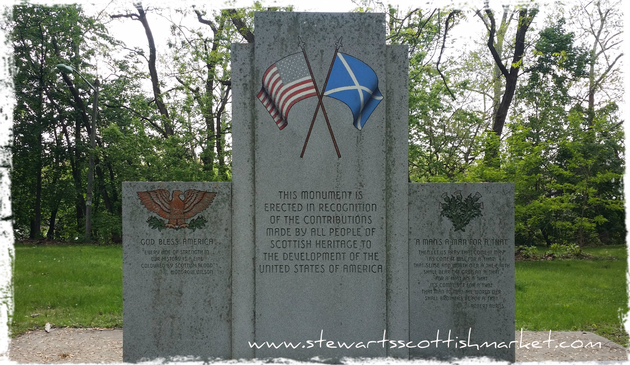 Monument to Scottish heritage in Kearny NJ