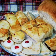 Scottish British breads scones and biscuits