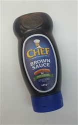 Chef Brown Sauce 485g Squeeze Bottle