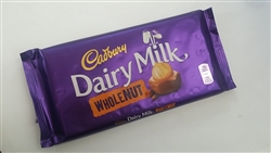 Cadbury Whole Nut Chocolate Bar 180g